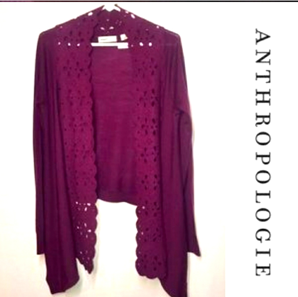 Anthropologie sweater, sleeping on snow cardigan